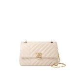 L-quilting un sac à bandoulière - beige