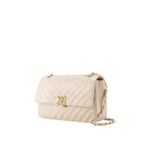 L-quilting un sac à bandoulière - beige