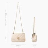 L-quilting un sac à bandoulière - beige