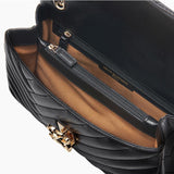 L-quilting un sac à bandoulière - noir