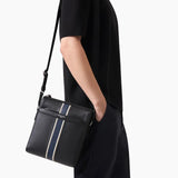 Stripe Detail Messenger Bag