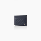 L-Quilting Leather Bi-fold Card Wallet