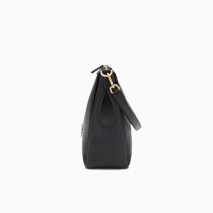 Formal Soft Leather Hobo Bag