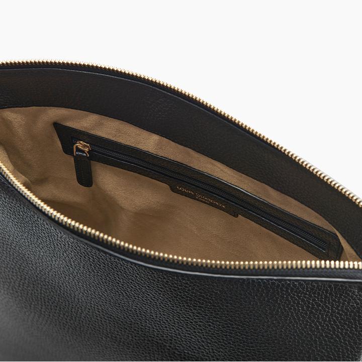 Formal Soft Leather Hobo Bag
