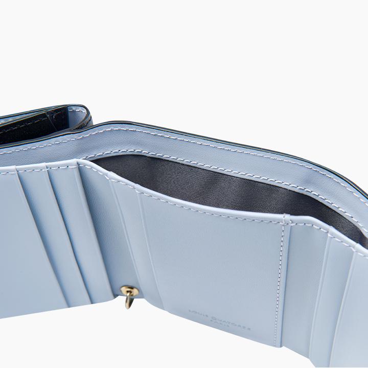 (NEW) New Symbol Tri-fold Half Wallet with Charm