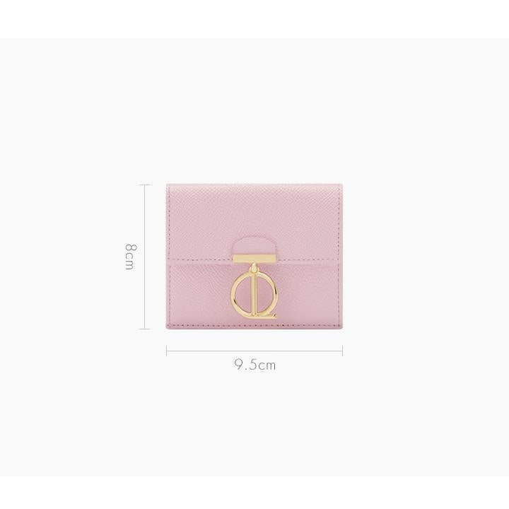 LOUIS QUATORZE Monte Trifold Half Wallet Pink