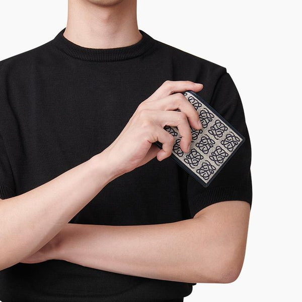 [LOUIS QUATORZE] Men's ring wallet SM2SD01BL Men's wallet black