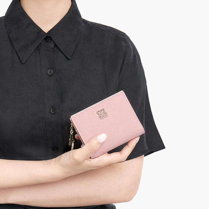 Gold-bar Bifold half wallet