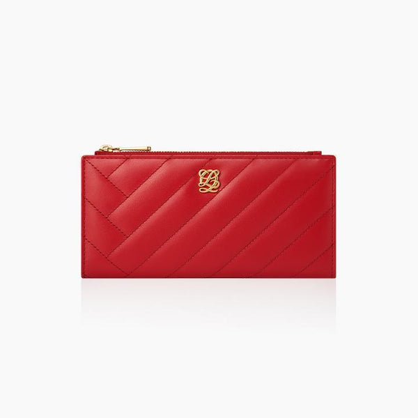 Louis Quatorze Maroon Long Wallet, Women's Fashion, Bags & Wallets