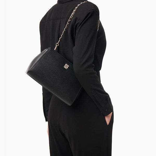 Formal Bowling Leather Crossbody