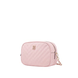 Mini Bold & Golden Logo Quilted Camera bag - Pink