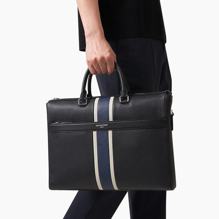 Stripe Detail Briefcase – LOUIS QUATORZE