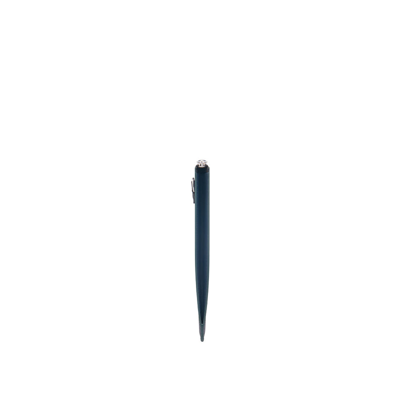 Stripe Point Daily Slim Clutch - Blue