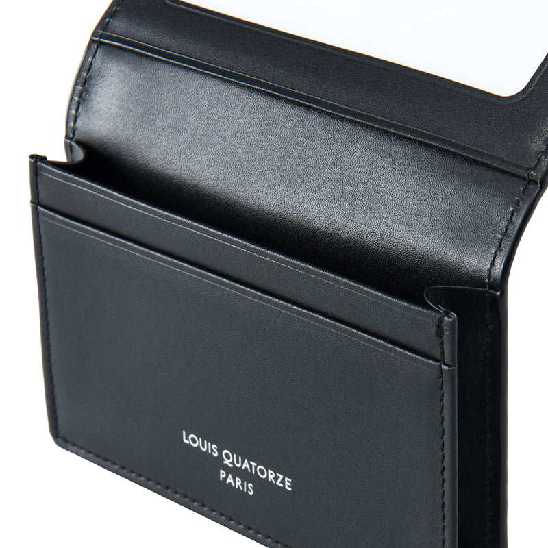 Man&#39;s Bifold card wallet in soft embo cuir