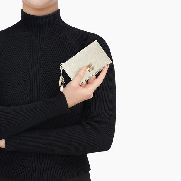 Portefeuille de cartes minces de base avec charme