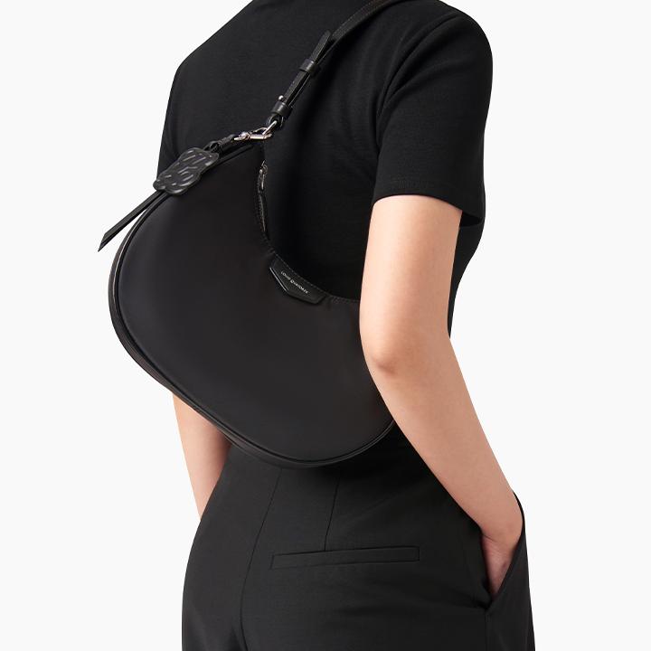 Light Nylon One Shoulder Bag - Black – LOUIS QUATORZE