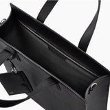 Formal Crossgrained Leather Tote bag with Cardholder